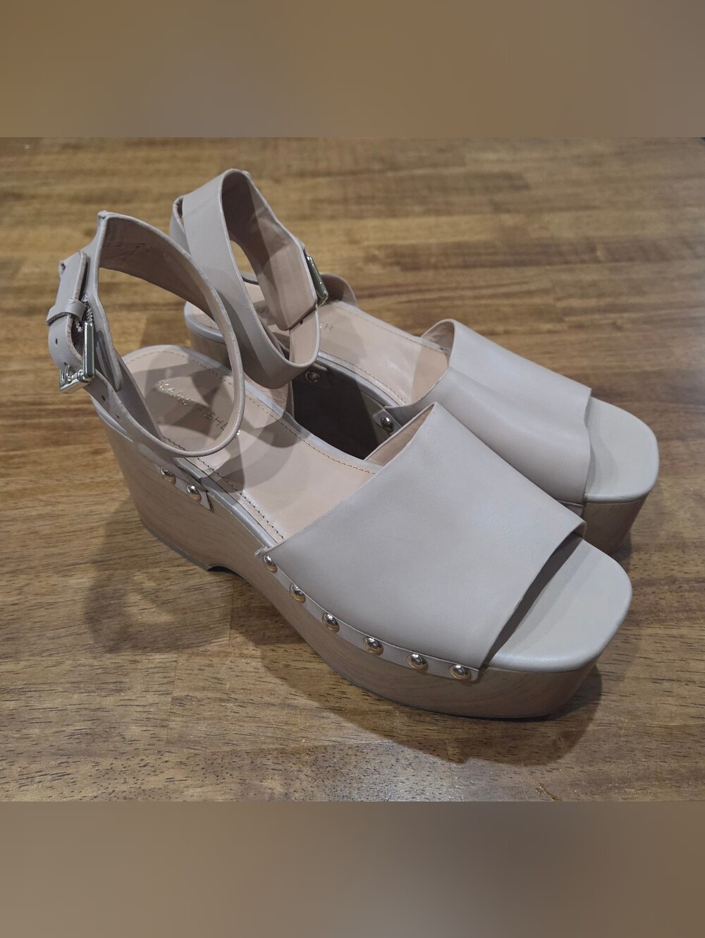 Marc Fisher Nude Platform Sandal